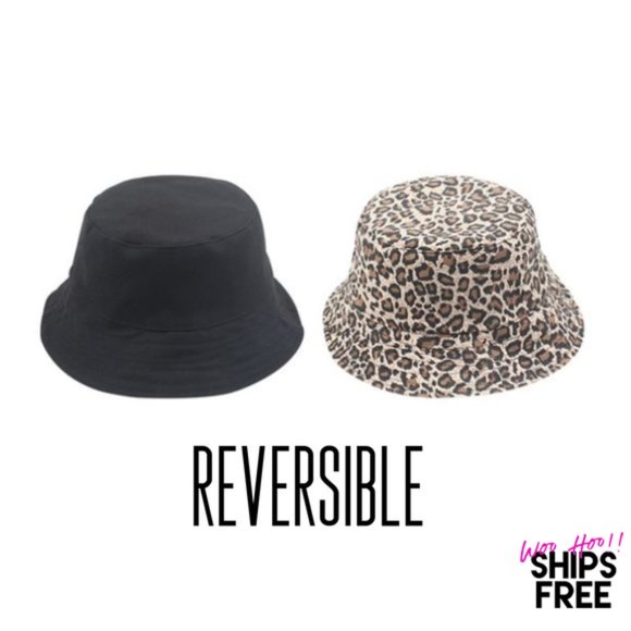 On My Rack Accessories - Bucket Hat Black Animal Print